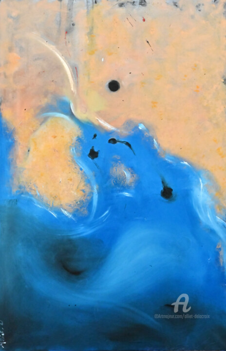 绘画 标题为“Ces êtres vivants” 由Alliet-Delacroix, 原创艺术品, 油 安装在木质担架架上