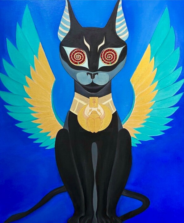 Magic Cat 绘画, 31.9x25.6 in
