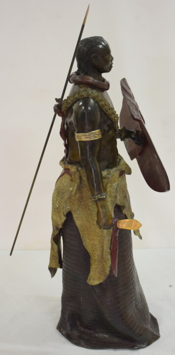 LE MASSAÏ 雕塑, 32.3x13 in