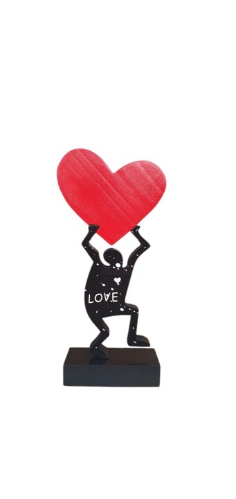 Haring Love 雕塑, 7.1x3.5 in