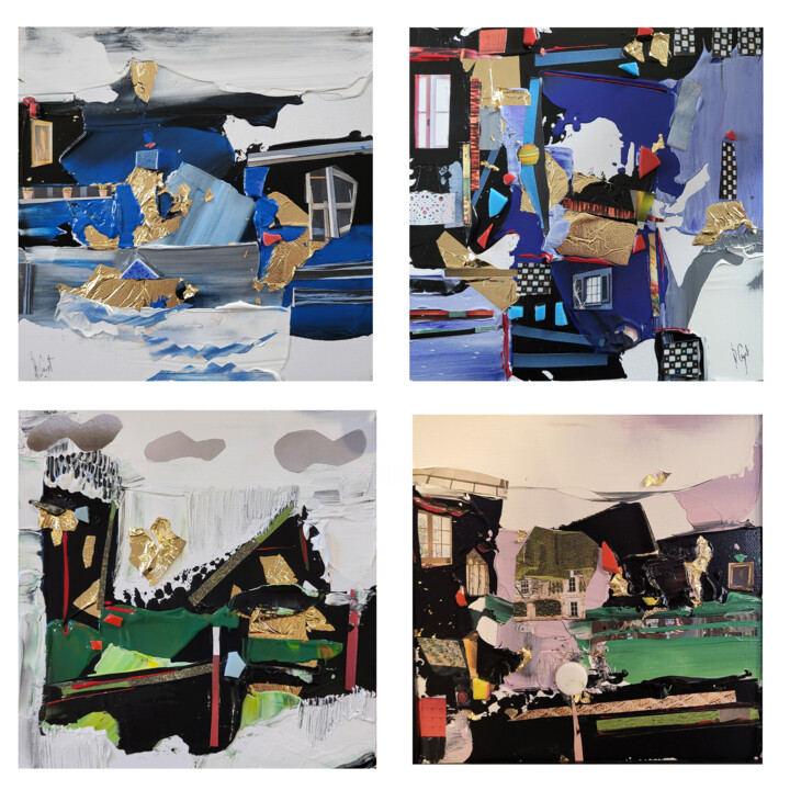 Peinture intitulée "Paroles de peintre…" par Muriel Cayet, Œuvre d'art originale, Acrylique