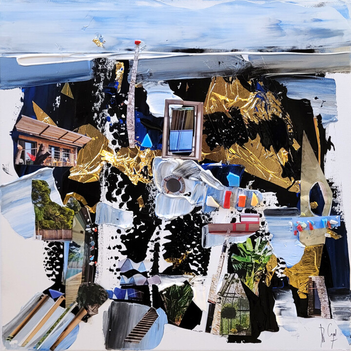 Rêveur du vide 绘画, 15.8x15.8 in