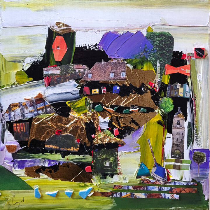Peinture intitulée "Toujours au bon end…" par Muriel Cayet, Œuvre d'art originale, Acrylique Monté sur Châssis en bois