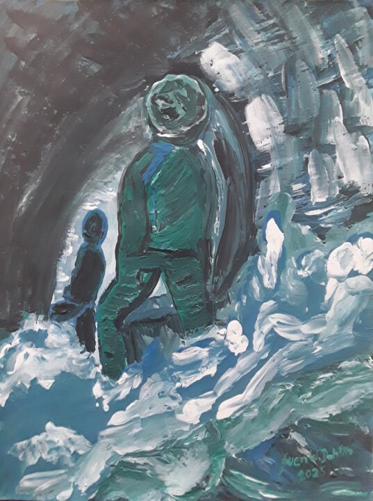 The Challenge 绘画, 15.6x11.7 in