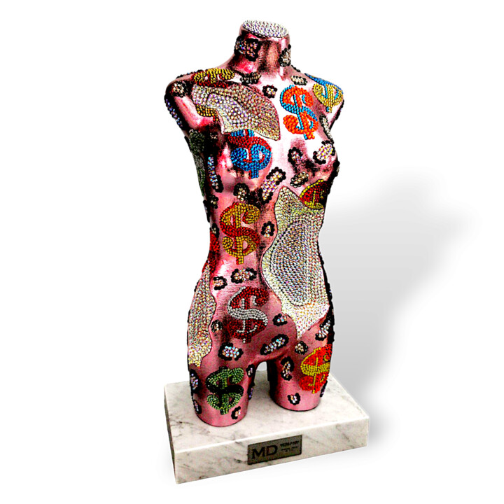Andy Warhol Swarovski Bust 雕塑, 17.7x11.8 in
