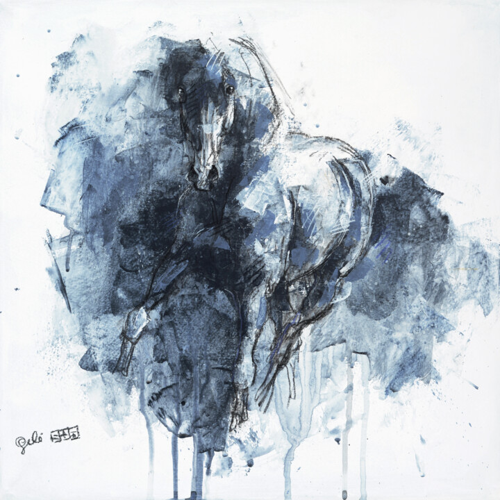 Nu Equin 163t 绘画, 15.8x15.8 in