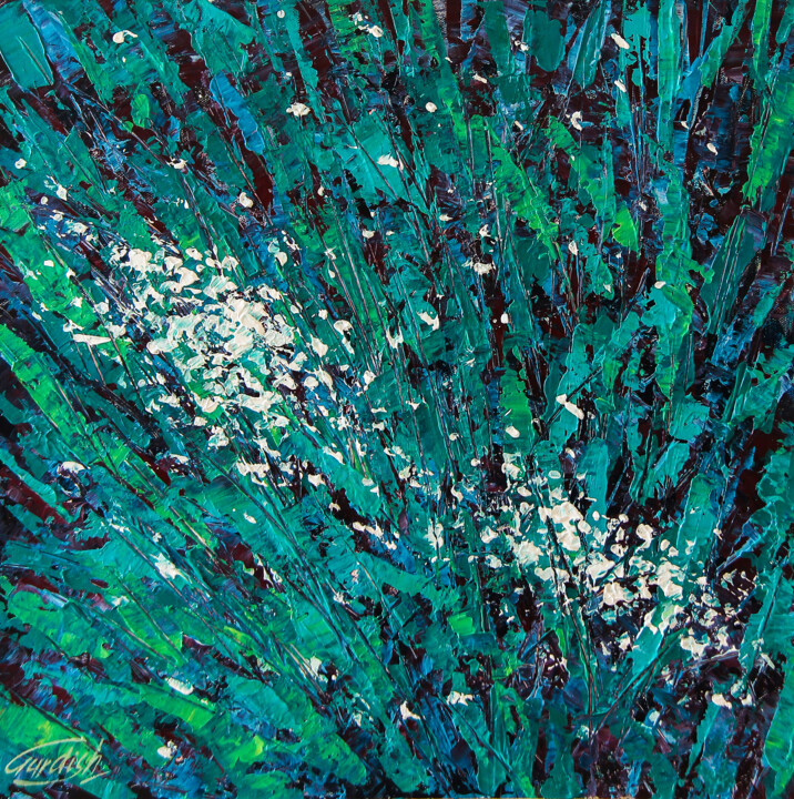 Blooming Flowers Картина, 18x18 in