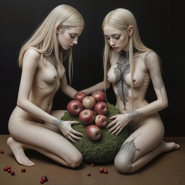 Les Gardiennes du Fruit Défendu 数字艺术
