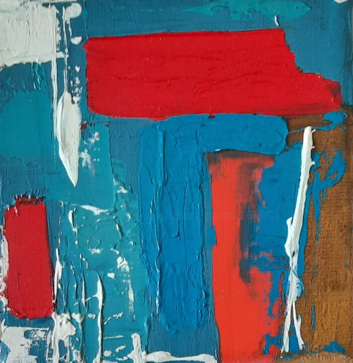 La rue sans soleil 绘画, 3.9x3.9 in