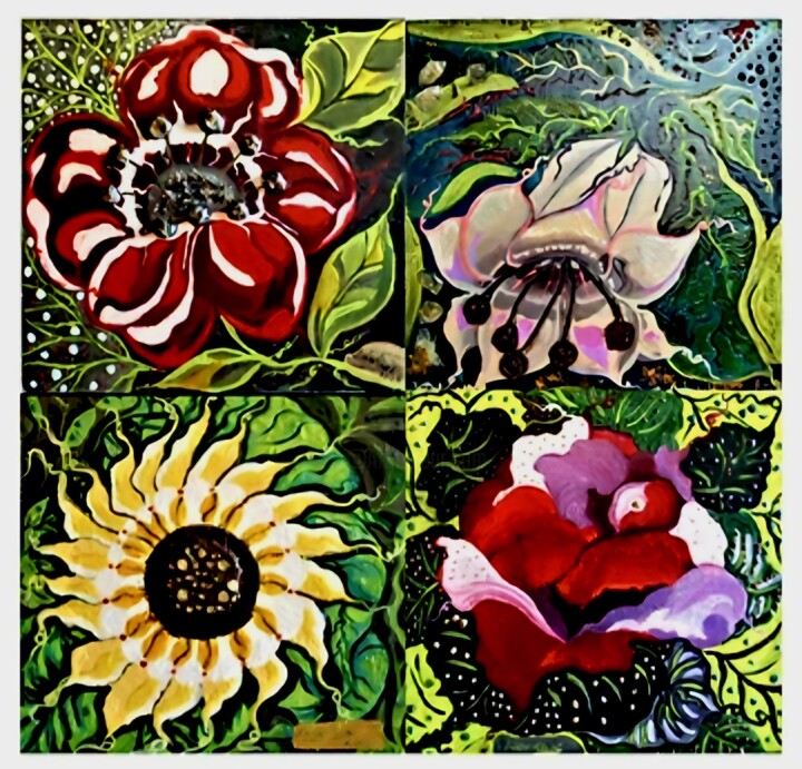 Fiori 绘画, 31.5x31.5 in