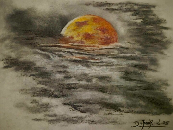 J’ai demandé à la lune…. 图画, 8.3x10.8 in