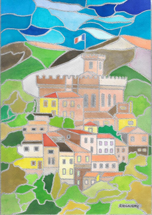 图画,  11.7x8.3 in 