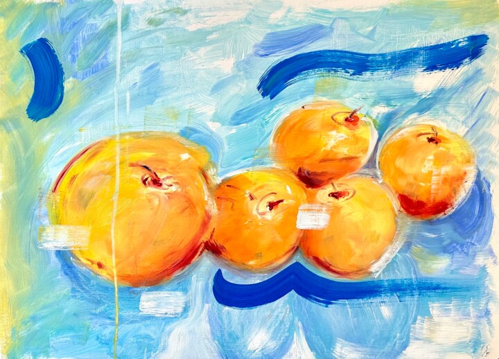 Äpfel - Zeit XXVIII 绘画, 22.1x29.9 in