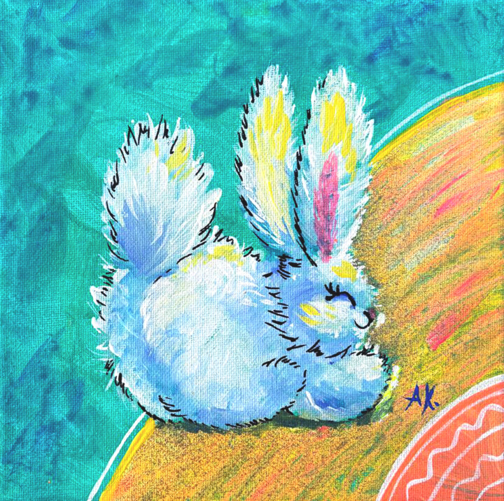 绘画,  7.9x7.9 in 