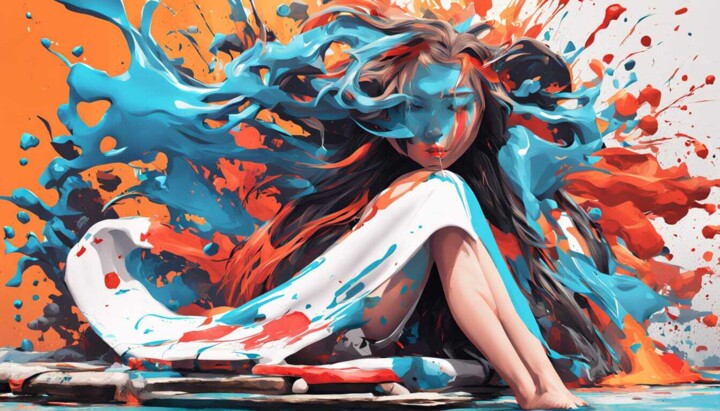 Digital Arts titled "abstraction délibér…" by Modane, Original Artwork, AI generated image