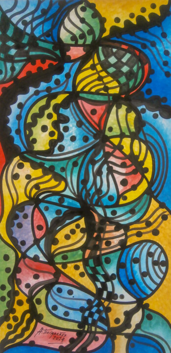 Nossos tempos F001 绘画, 39.4x19.7 in
