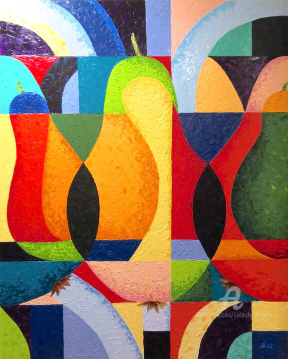 Pears 绘画, 31.5x23.6 in