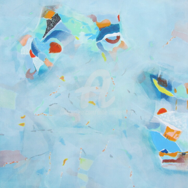 Peinture intitulée "Kintsugi 2" par Anne-Marie Mary, Œuvre d'art originale, Acrylique Monté sur Châssis en bois