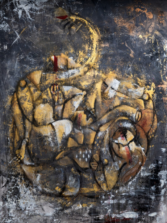 Serie 7 Vicios, Lujuria 绘画, 82.7x60.6 in