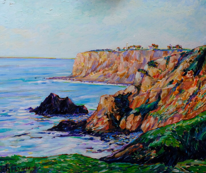 POINT VICENTE RANCHO PALOS VERDES CA. 绘画, 24x30 in