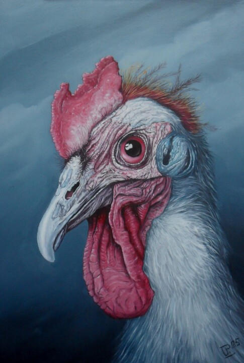 Peinture intitulée "The Boss" par Uko Post, Œuvre d'art originale, Huile