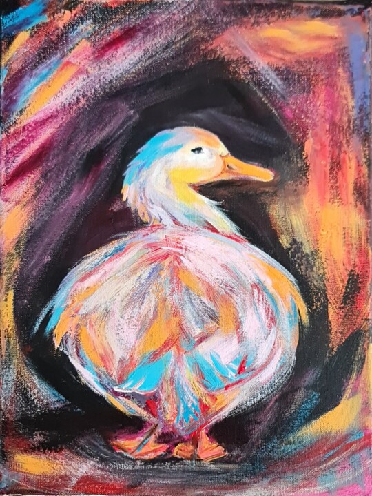Duck 绘画, 15.8x11.8 in