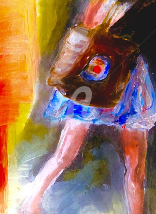 Painting titled "Shopping Time" by Nicole Cecil B, Original Artwork, Acrylic