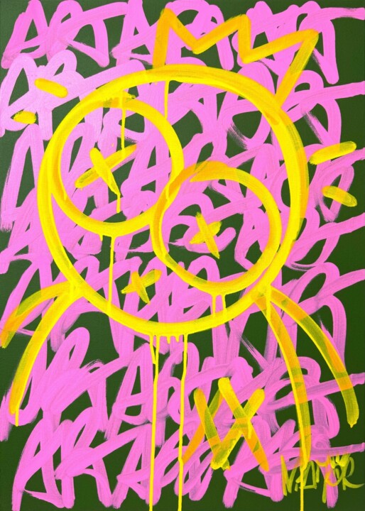 Pink Army 绘画, 27.6x19.7 in