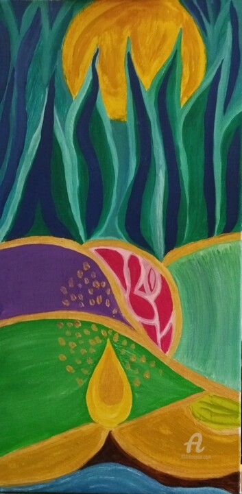 Schilderij,  23,6x11,8 in 