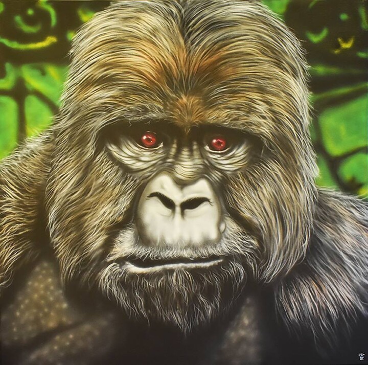 gurilla 绘画, 39.4x39.4 in