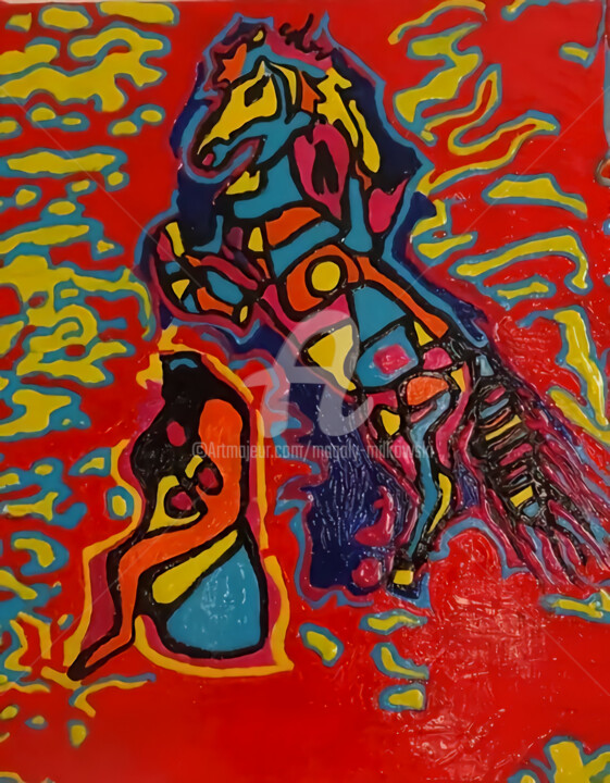 Schilderij,  7,9x9,5 in 