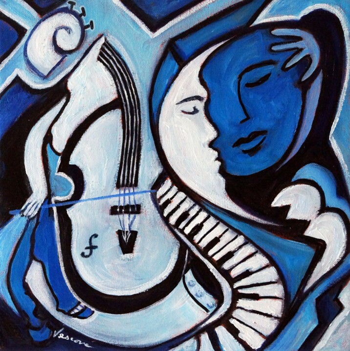 Blue Love Картина, 12x12 in