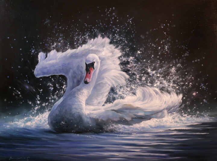 "Dance of Light" 绘画, 23.6x31.5 in
