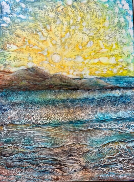 Sonnenaufgang 绘画, 32.7x24 in