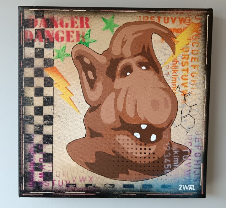 ALF Schilderij, 11,8x11,8 in
