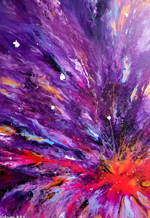 Peinture intitulée "Acrylique sur toile…" par Marie-Christine Maudet, Œuvre d'art originale, Acrylique Monté sur Châssis en…