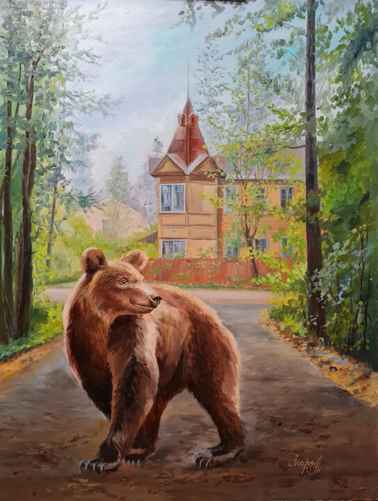Teachers' home 绘画, 31.5x23.6 in