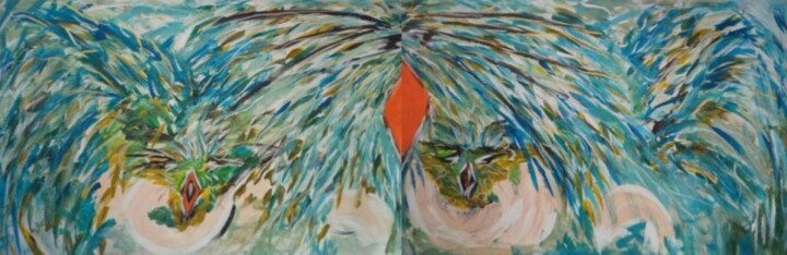 L'Essort Sauvage 绘画, 29.5x98.4 in