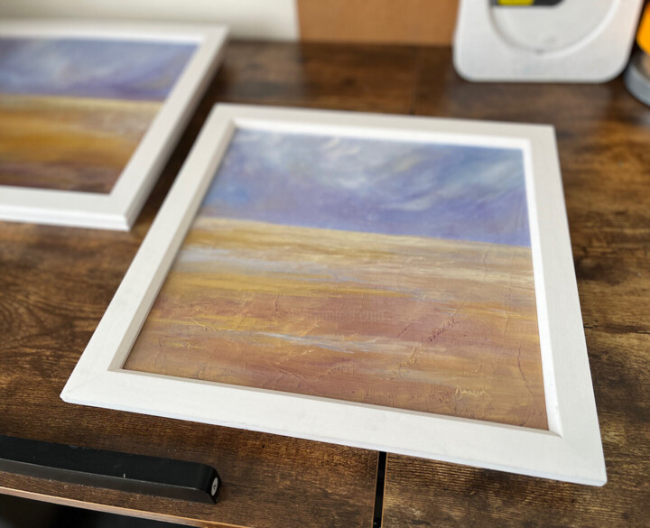 Work presented framed