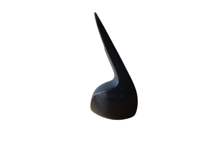 Bird Abstract Black Soapstone sculpture 雕塑, 8.7x3.9 in