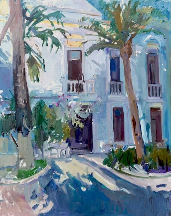 Арчена. Казино 绘画, 35.4x27.6 in