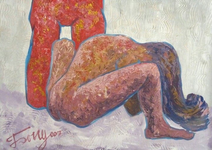 Gustav Klimt 2 Schilderij, 21,3x29,1 in