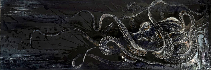 Нефть 绘画, 19.7x59.1 in