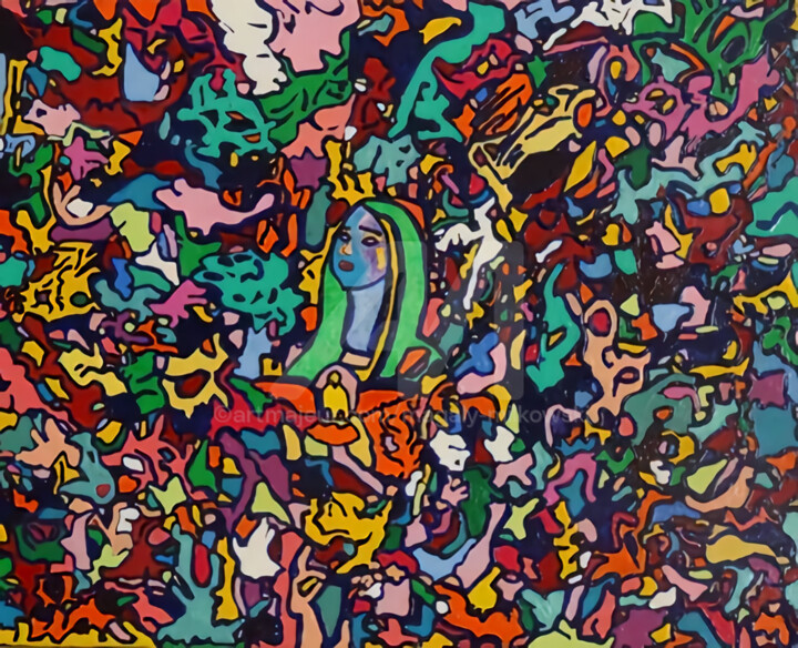 La créatrice mystérieuse 绘画, 16.1x13 in
