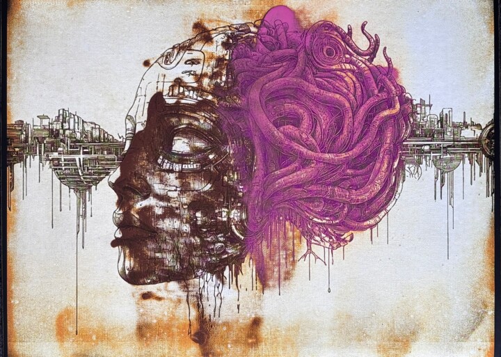 Medusa… re-imagined 印花与版画, 11.8x15.8 in