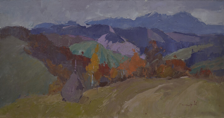 Mountain Pass 绘画, 19.7x35.4 in