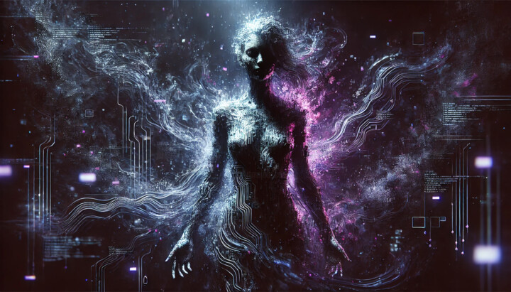 제목이 "Quantum Lilith – Th…"인 디지털 아트 Alberto Capitani로, 원작, AI 생성 이미지
