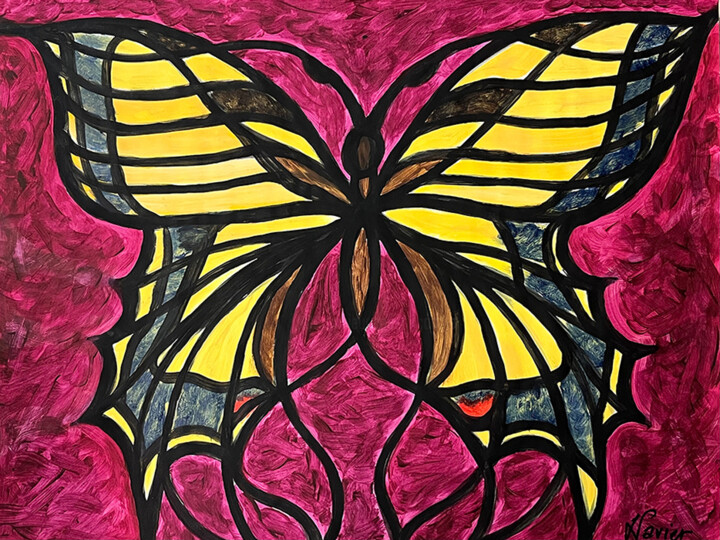 Grand Porte-Queue . 绘画, 19.7x25.6 in