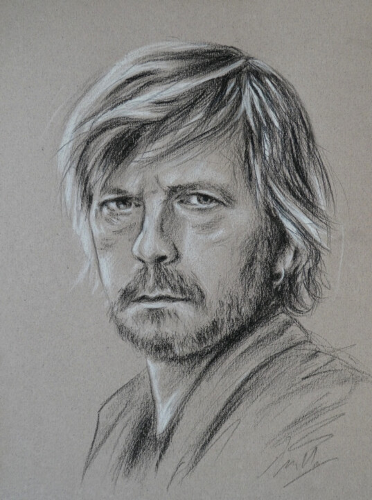 Portrait de Renaud (12) 图画, 12.6x9.5 in