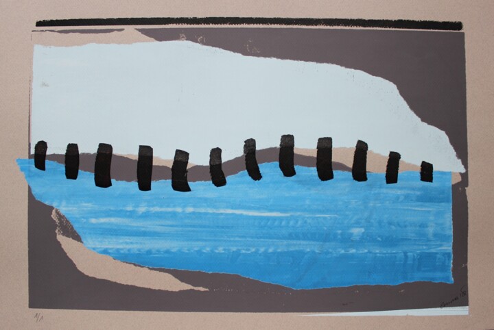 Herida de cicatrización primaria 印花与版画, 12.6x19.7 in